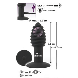 Twist butt plug