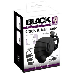Cock & ball cage - Black Velvets