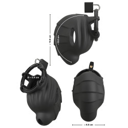 Cock & ball cage - Black Velvets