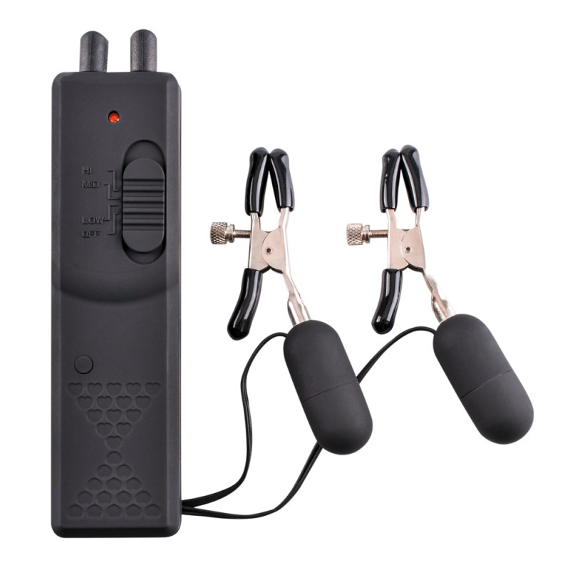 Vibrating Nipple Clamps - Fetish Fantasy Series