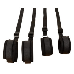 Wraparound Mattress Restraints - Bondage Bettfesseln aus Samt