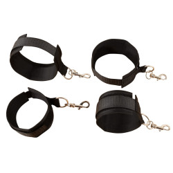 Wraparound Mattress Restraints - Bondage Bettfesseln aus Samt