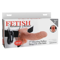7“ Vibrating Hollow Strap-on - Fetish Fantasy Series