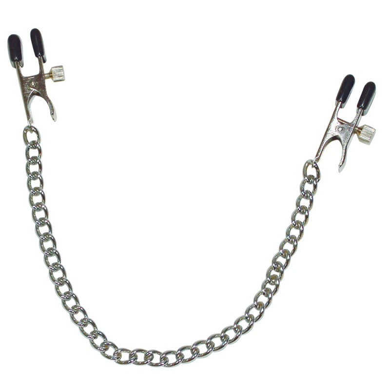 Nippel Klemmen mit Metallkette - fetish collection