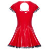 Lack Kleid mit Spitzenrüschen - Black Level