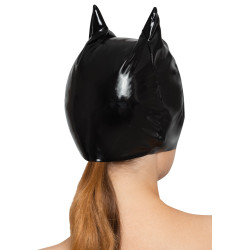 Kopfmaske aus Lack im Cat-Look