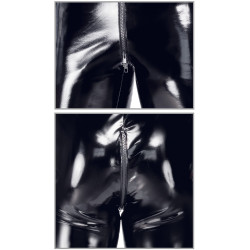 Kurzoverall aus Lack - Black Level