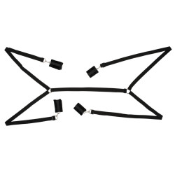 Bettfessel-Set mit 1 Gurtkreuz und 4 Fesseln