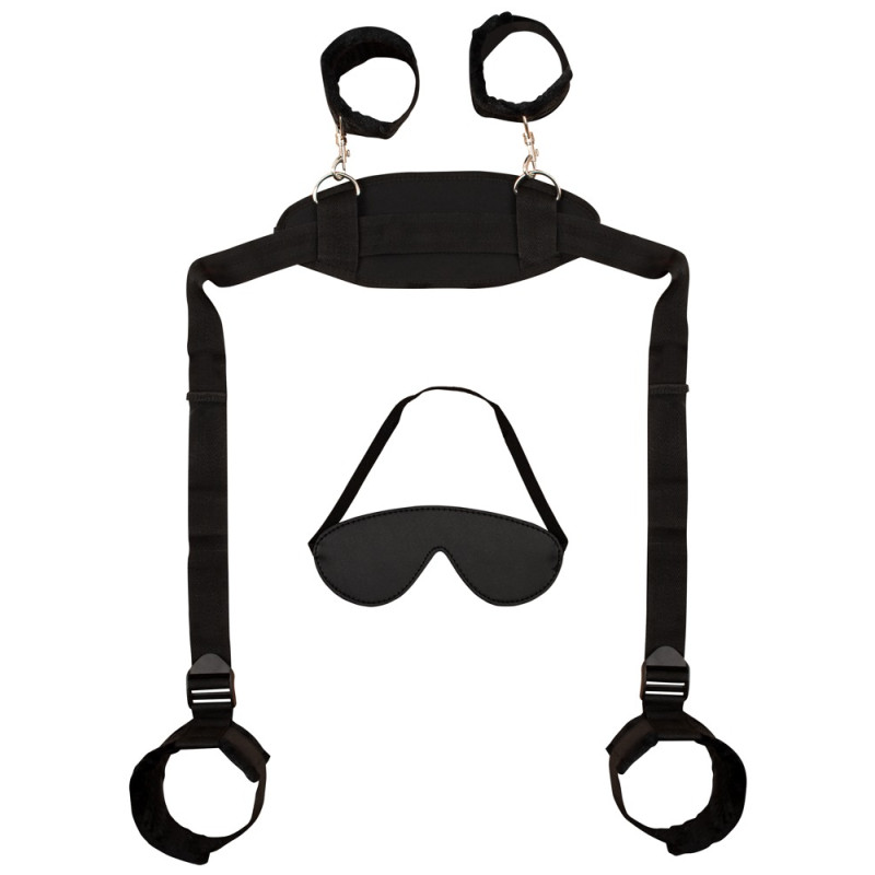 Bondage Set: Halsfesseln, Handfesseln und Fussfesseln