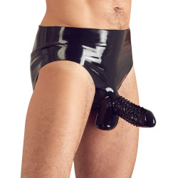 Männer Latex Slip mit Penishülle