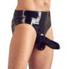 Männer Latex Slip mit Penishülle
