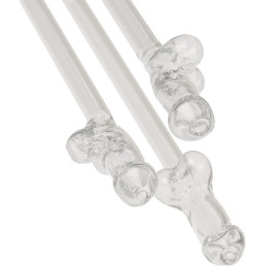 Glas-Trinkhalm Willy 4er Set