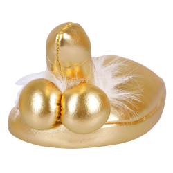 Penis-Hausschuhe Gold