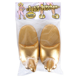 Penis-Hausschuhe Gold