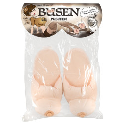 Plüsch-Hausschuhe Busen