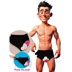 Slip mit aufblasbarem Penis