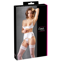 3-teiliges Hebe Set in weiss - Cottelli Lingerie