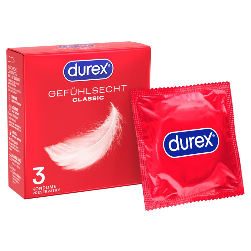 Durex Gefühlsecht Classic Kondome | Dünne Kondome online kaufen