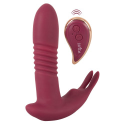 RC Hands-free 3 Function Vibrator - Stosvibrator mit Klitorisvibrator