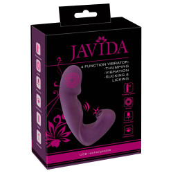 Javida 4 Function Vibrator - Vibrator mit Klopffunktion & Klitorissauger