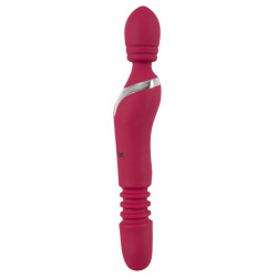 Warming & Thrusting Vibe - Massagestab mit beweglichem Kopf und Stossfunktion