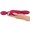 Warming & Thrusting Vibe - Massagestab mit beweglichem Kopf und Stossfunktion