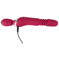 Warming & Thrusting Vibe - Massagestab mit beweglichem Kopf und Stossfunktion