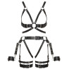 Mehrteiliges Bondage Harness-Set aus Leder