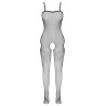 Netz-Catsuit ouvert mit Fuss