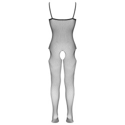 Netz-Catsuit ouvert mit Fuss