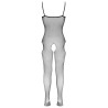 Netz-Catsuit ouvert mit Fuss