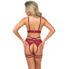Strapsset - Ouvert-Set mit BH und Straps-Slip
