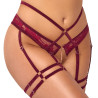 Strapsset - Ouvert-Set mit BH und Straps-Slip