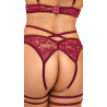 Strapsset - Ouvert-Set mit BH und Straps-Slip
