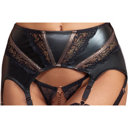 Hebe Strapsset - Hebe-BH, Strapsgürtel & Ouvert-String