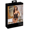 Ouvert-Set mit Top & String - Feine Spitze und edler Wetlook