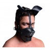 Puppy Play - Maske mit Ballknebel - Schwarz