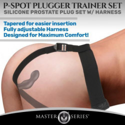 Prostata-Plug-Set mit Gurtzeug - P-Spot Plugger