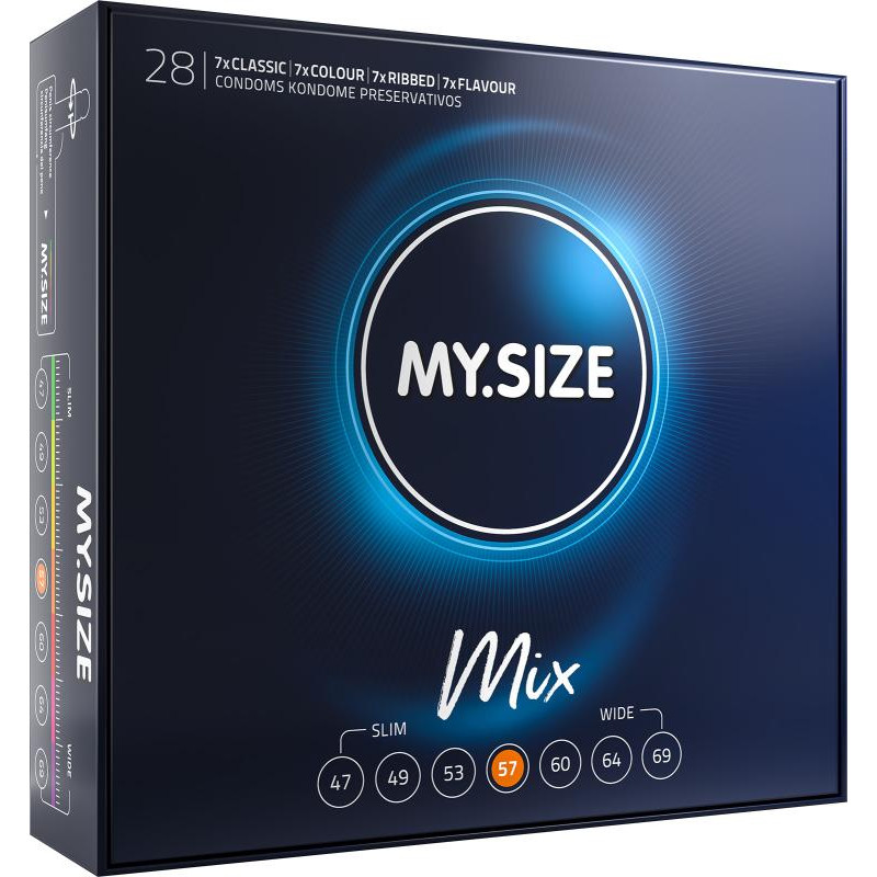 MY.SIZE Mix Kondome - 57 mm
