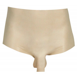 Transparente Latex Pants mit Hülle für Penis und Hoden