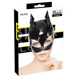 Cat-Look Kopfmaske aus Lack - Black Level