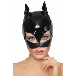Cat-Look Kopfmaske aus Lack - Black Level