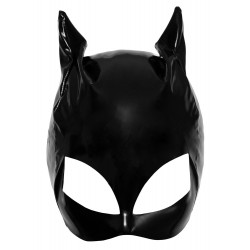 Cat-Look Kopfmaske aus Lack - Black Level