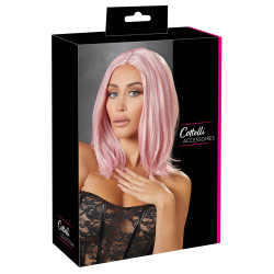Perücke Bob Schulterlang Rosa - Cottelli Accessoires