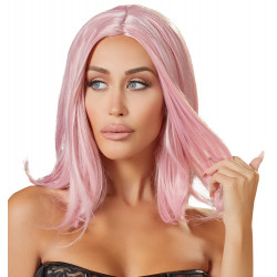 Perücke Bob Schulterlang Rosa - Cottelli Accessoires