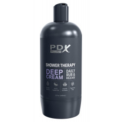 Shower Therapy Deep Cream - Masturbator mit Saugfuss - PDX Plus