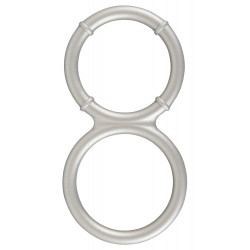 Metallic Silicone cock and ball ring