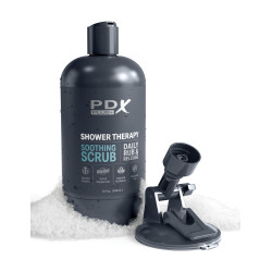 Shower Therapy Soothing Scrub - Masturbator mit Saugfuss | PDX Plus