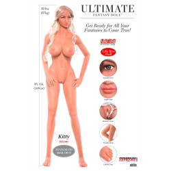 Ultimate Fantasy Dolls Kitty | Lebensgrosse Liebespuppe, 46 Kg