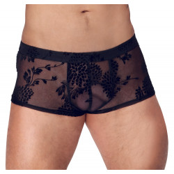 Pants Paradies-Samtflockprint - Noir